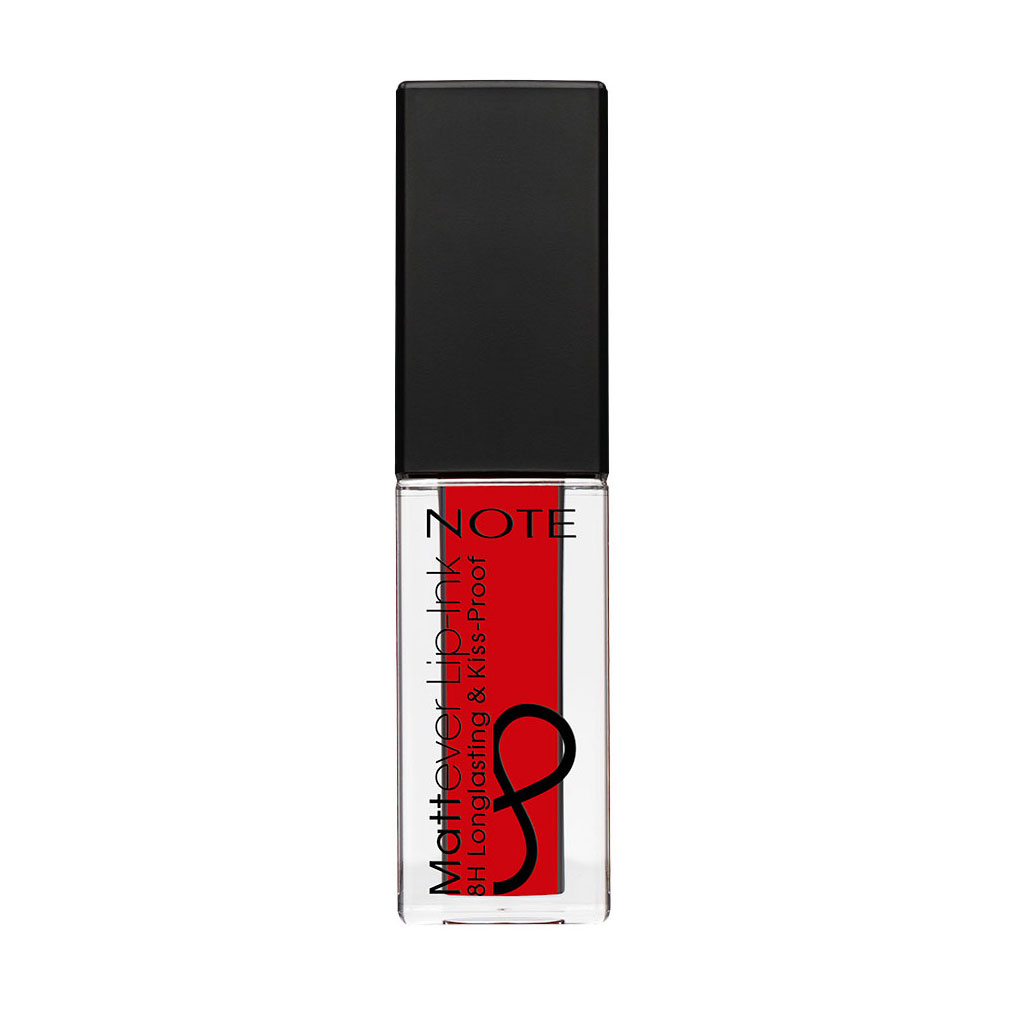 Матова рідка помада-флюїд для губ Note Mattever Lip-Ink 13 Dating Red, 4.5 мл